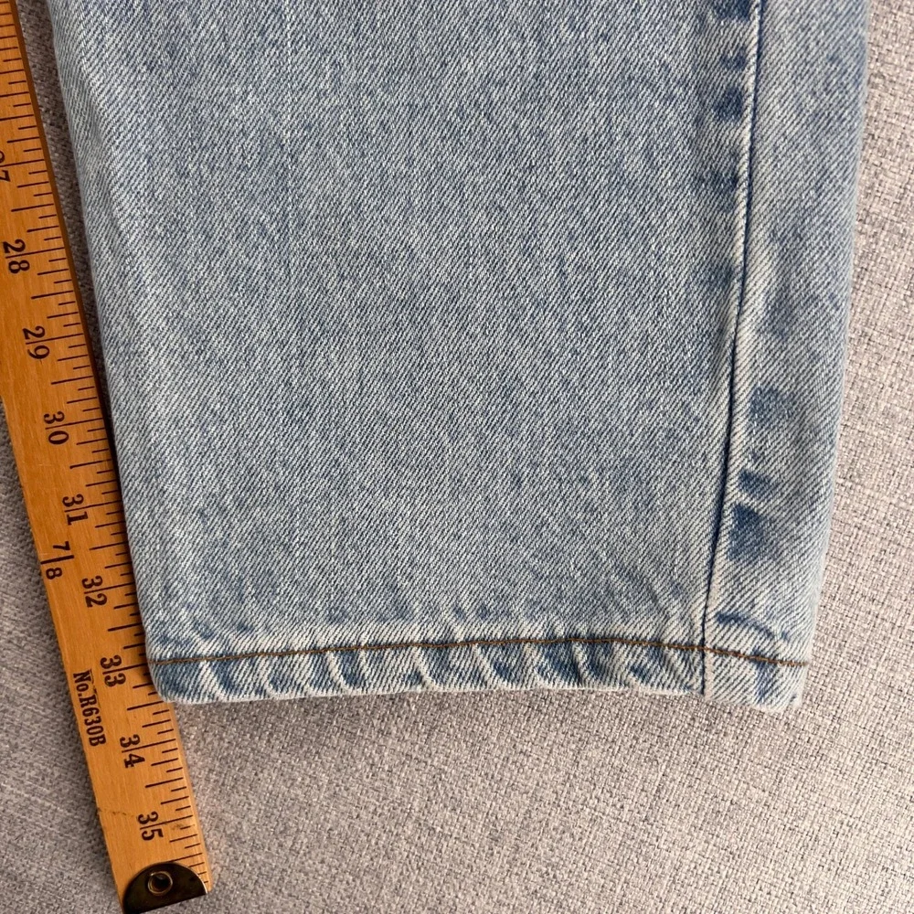 VTG 90s Levis 550 Jeans Men 40x34 Relaxed Tapered USA Made Light Wash Batwing